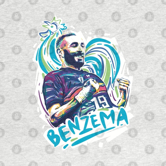 Karim Benzema for World Cup Qatar 2022 by BAJAJU